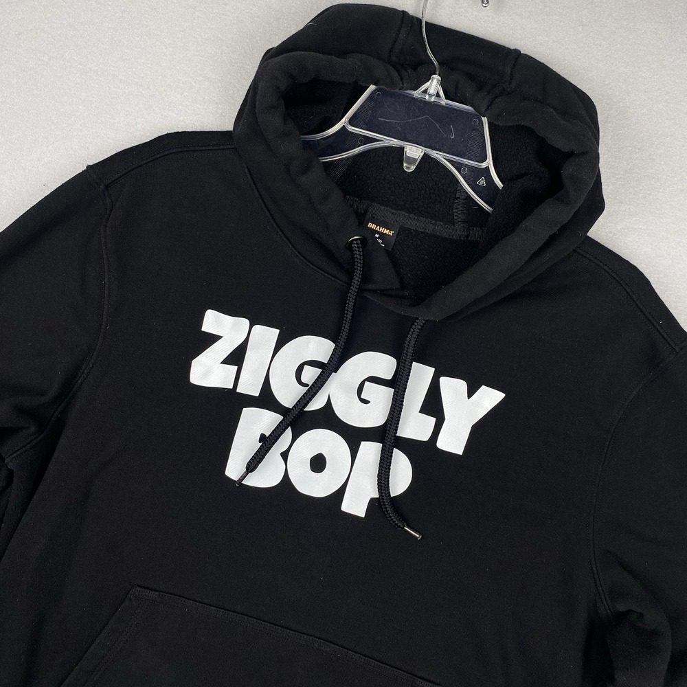 D'Aydrian Harding Ziggly Bop Black Hoodie Mens Medium M Brahma Pullover BR351001
